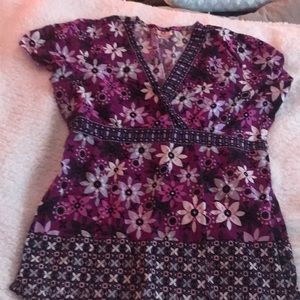 Purple beautiful scrub top
